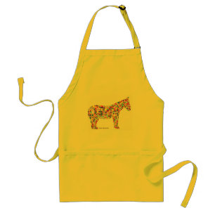 Tablier de mosaïque de papier de cheval de Helena