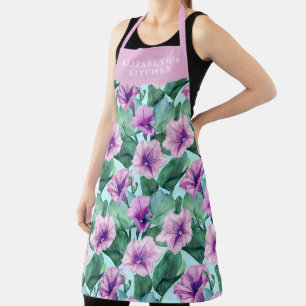 Tablier de motifs floraux rétro glorieux du matin