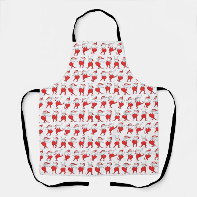 Tablier de Noël Boogie Woogie Santa Claus (Recto)