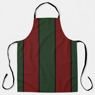 Tablier De Noël Classique Vert Et Rouge