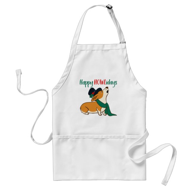 Tablier de Noël Corgi (Devant)