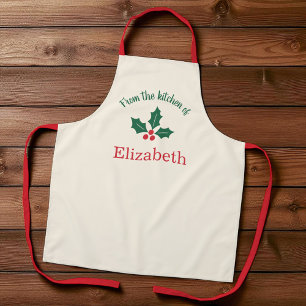 Tablier de Noël personnalisé De la cuisine de