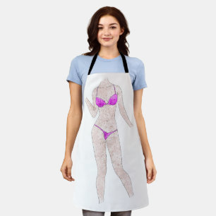 Tablier De Peinture De Fille Bikini Freckled