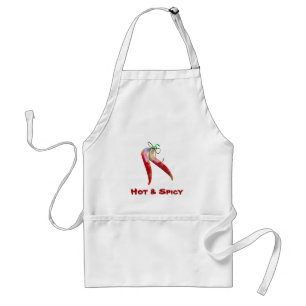 Tablier de poivrons de piment de plaid
