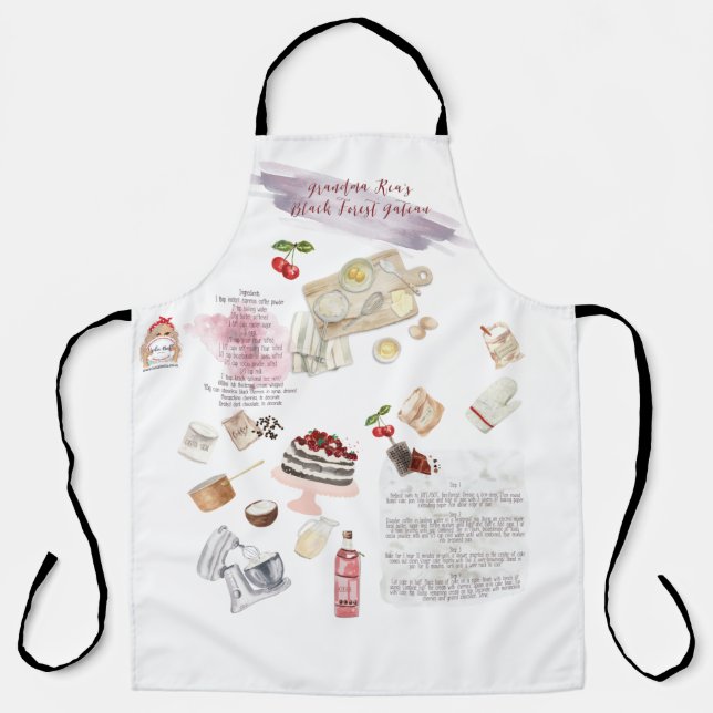Tablier de recette personnalisé (Recto)