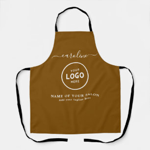Tablier de salon moderne tendance avec logo