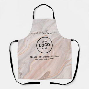 Tablier de salon moderne tendance avec logo