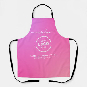 Tablier de salon moderne tendance avec logo