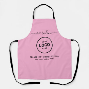 Tablier de salon moderne tendance avec logo