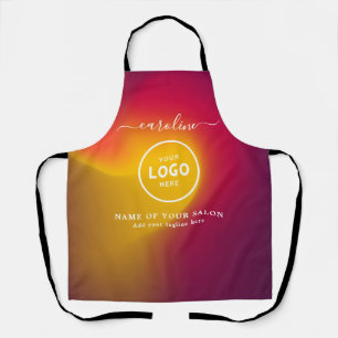 Tablier de salon moderne tendance avec logo