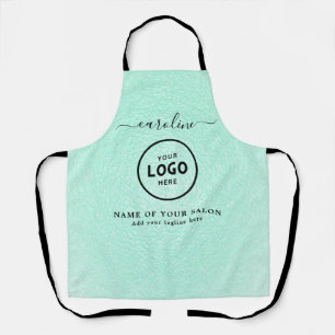 Tablier de salon moderne tendance avec logo