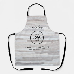 Tablier de salon moderne tendance avec logo