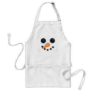 Tablier de sourire de bonhomme de neige