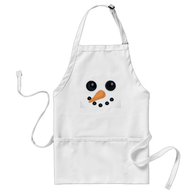 Tablier de sourire de bonhomme de neige (Devant)