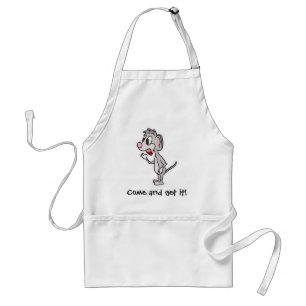 Tablier de souris de bande dessinée