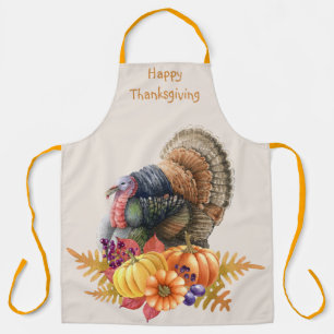 Tablier de Thanksgiving Citrouilles Dinde