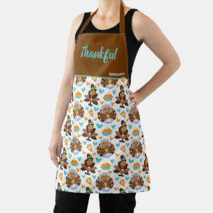 Tablier de Thanksgiving dinde et tarte