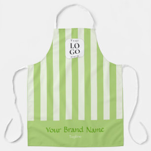 Tablier de travail personnalisé avec logo vert ray