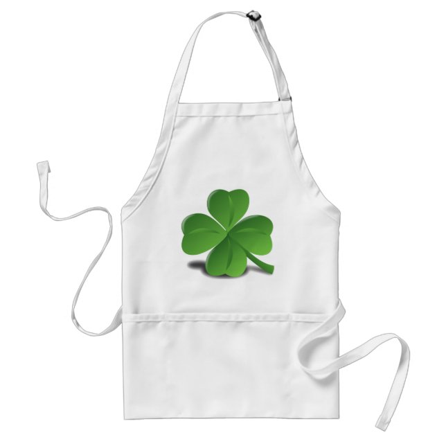 Tablier de trèfle de shamrock du jour de St (Devant)