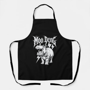 Tablier Death Metal Bébé Hippopotame Adorable Moo Deng Hip