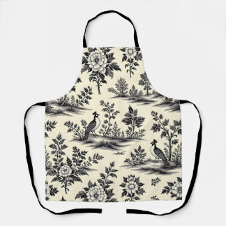 Tablier Decorative French toile pattern