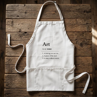 Tablier Définition de dictionnaire d'art personnalisé Tabl