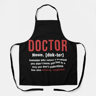 Tablier Définition du médecin
