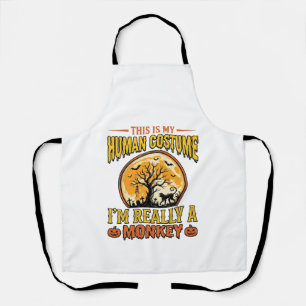 Tablier Déguisement de singe Halloween Design de T-shirt v