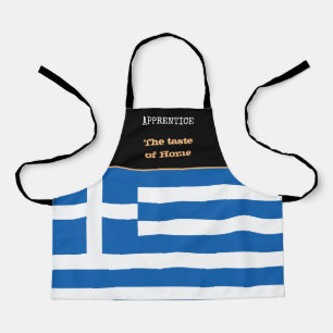 Tablier Dégustation de la maison & Drapeau grec, Cuisine G