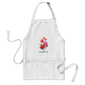 Tablier Delantal Floral Elegante – Diseño con flores