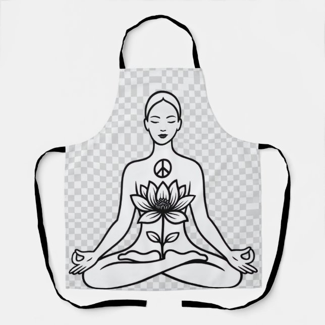 Tablier Delantal Paz Interior, Yoga y Meditación  (Recto)