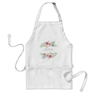 Tablier Délicat & Romantique Garland floral en rose pour e