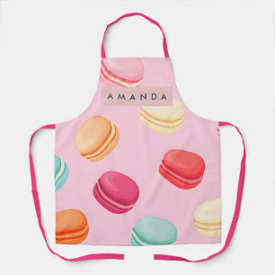 Tablier Délice de Macaron Pastel Sucré Personnalisé