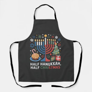Tablier Demi-Noël mi-Hanoukka Christmukkah Funny
