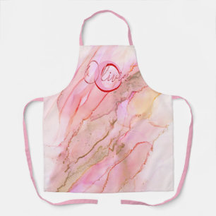 Tablier D'Encre D'Alcool Fluide Rose Doux