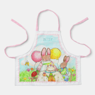 Tablier d'enfant Lapin d'anniversaire