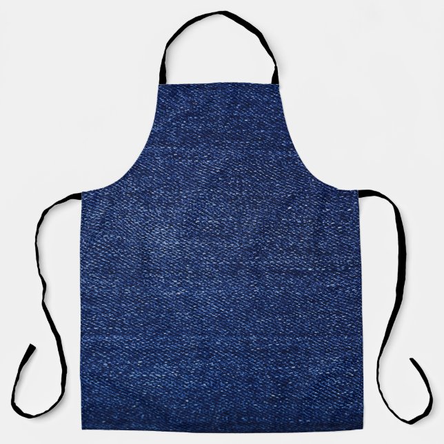 Tablier Dénim jeans tissu : arrière - plan texturé. (Recto)
