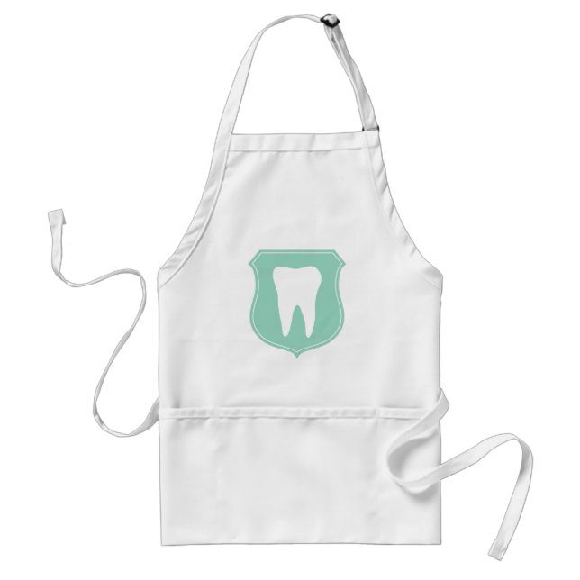 Tablier dentiste blanc ou hygiéniste pour cabinet  (Devant)