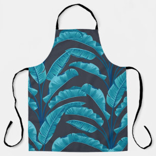 Tablier Des feuilles de bananes sans couture. motif tropic