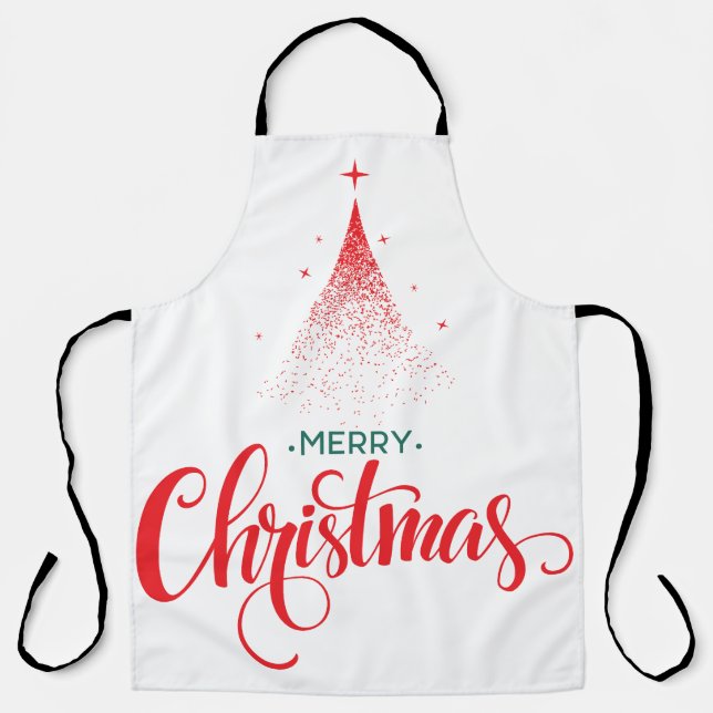 Tablier Design de Noël avec étoiles (Recto)