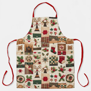 Tablier Design de Noël doré
