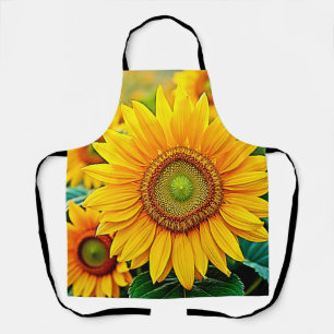 Tablier Design de sérénité du terrain de tournesol doré