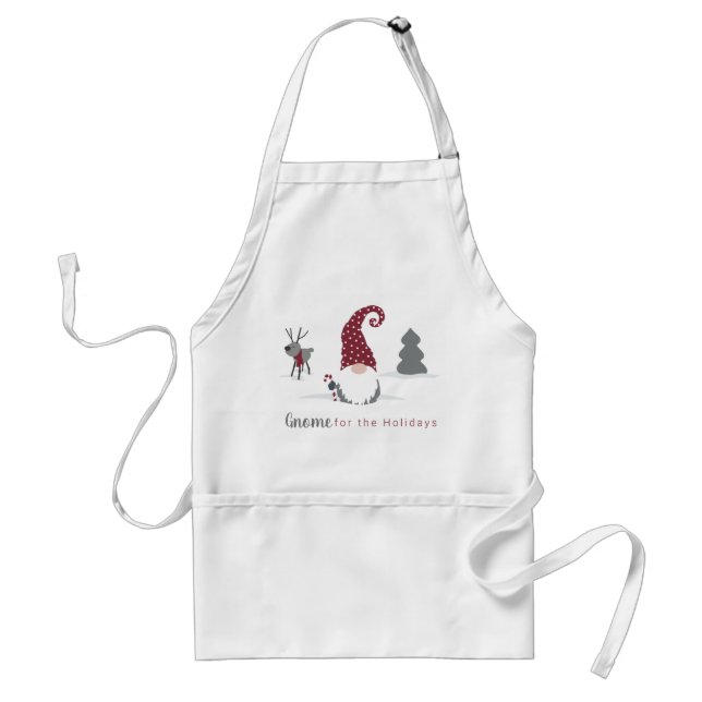 Tablier Design de tomte scandinave de Gnome et de rennes (Devant)