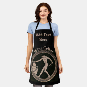 Tablier Design de vin vintage ajouter du texte, Apron