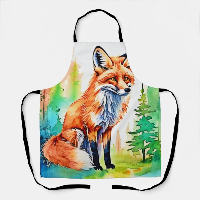 Tablier Design de vue Forest Fox (Recto)