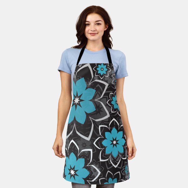 Tablier Design floral 14 (Porté)