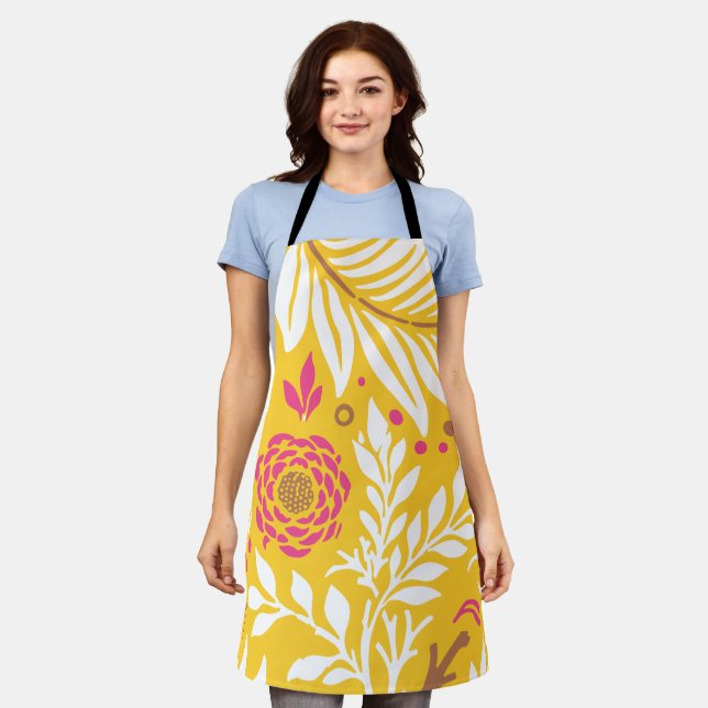 Tablier Design floral 24 (Porté)