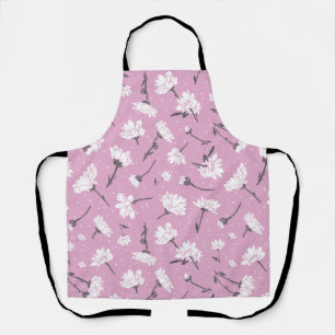 Tablier Design Floral Rose - Art Fleur Élégant