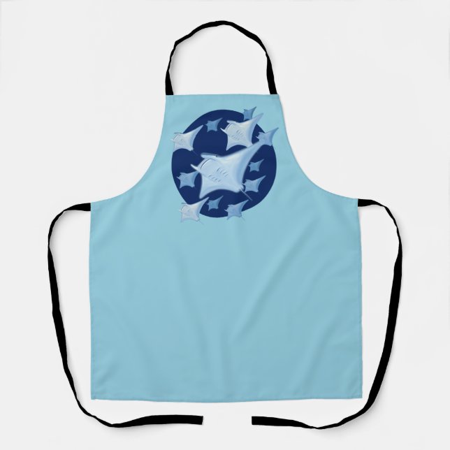 Tablier Design graphique Manta Ray Lover (Recto)