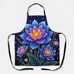Tablier Design merveilleux de rêves floraux cosmiques